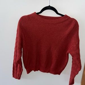 Burgundy sweater